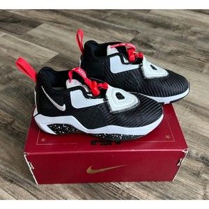 NIKE CN8754-002 LEBRON SOLDIER XIV (PS) KIDS 13c BASKETBALL SHOES BLACK/WHITE